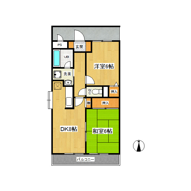トップインレット 103号室 間取り