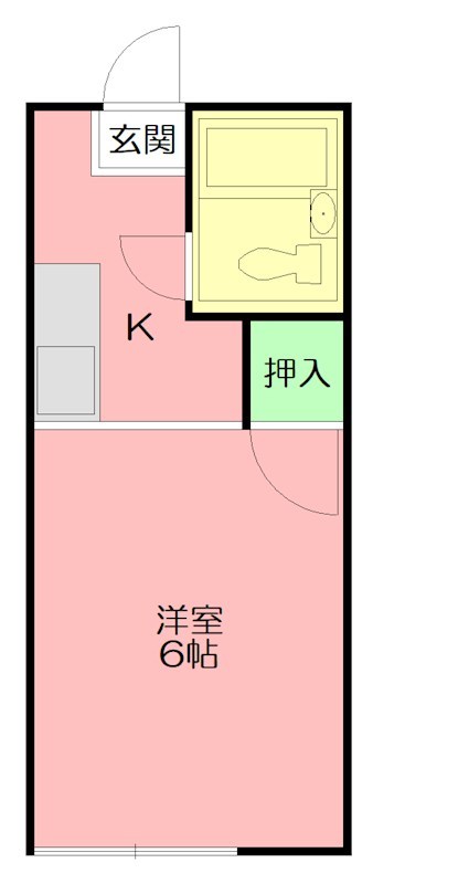 ベルハイツ 101号室 間取り