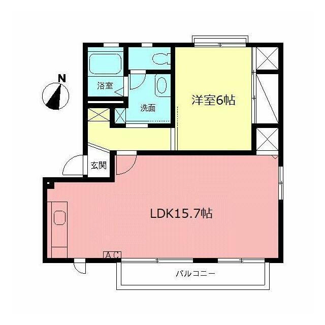 プロムナード桜台Ⅰ 201号室 間取り