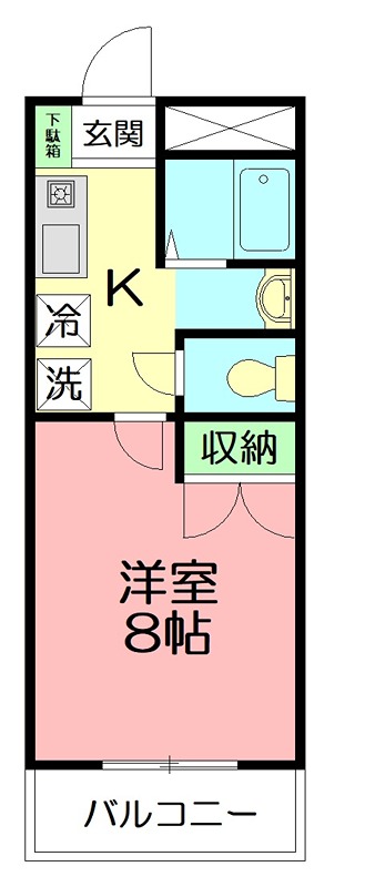 フォルテ湘南台 203号室 間取り