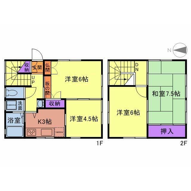 平塚市見附町貸家 間取り
