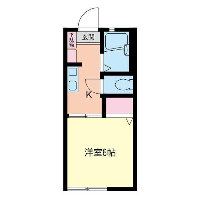 ＹＳハイムＢ棟 203号室 間取り