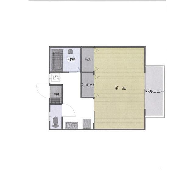 フジハイツ 101号室 間取り