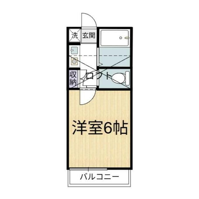 リバービュー 202号室 間取り