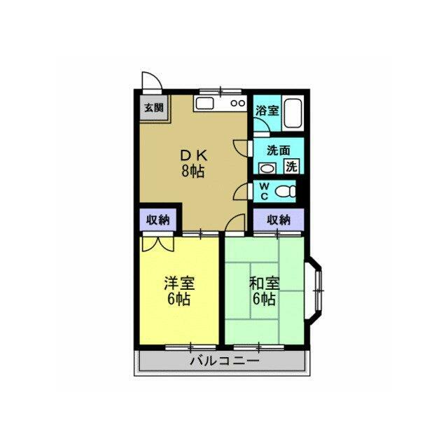 メゾン川瀬 301号室 間取り