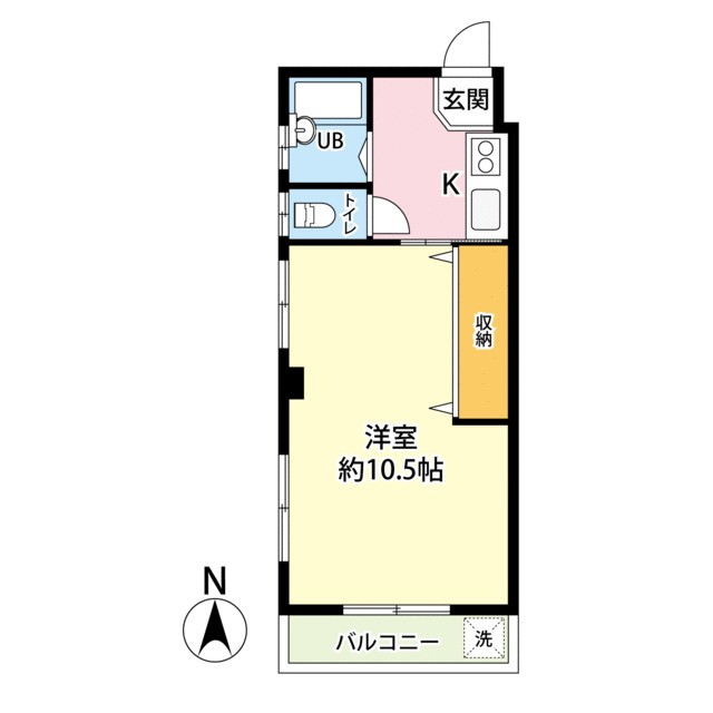 クレアール厚木 201号室 間取り