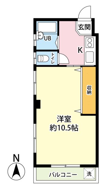 クレアール厚木 201号室 間取り
