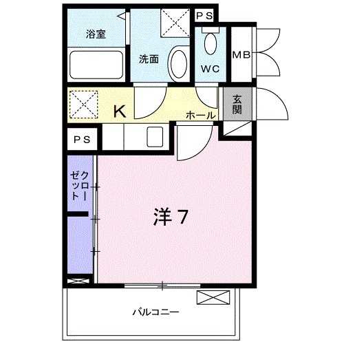 MGM.Ⅶ 201号室 間取り