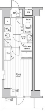 Ｎ－ＳｔａｇｅＦｕｊｉｓａｗａ 201号室 間取り