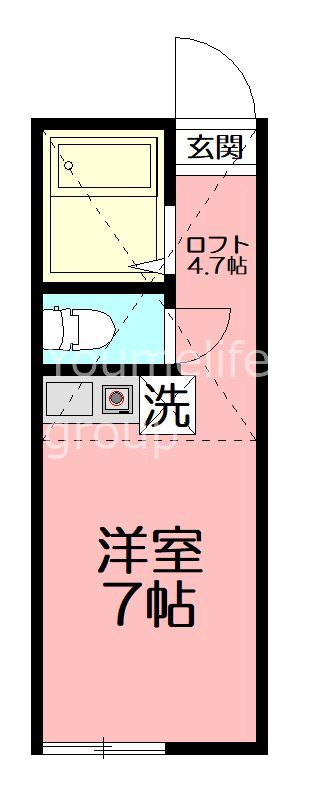 ユナイト大船ラ・ベル 206号室 間取り