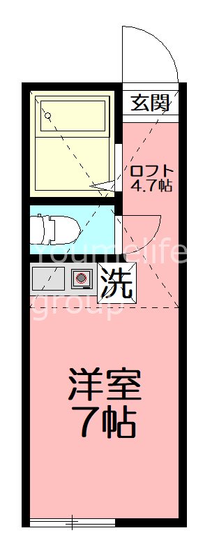 ユナイト大船ラ・ベル 206号室 間取り