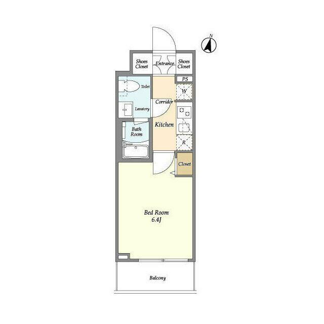 LIME RESIDENCE HIRATSUKA EAST 0802号室 間取り