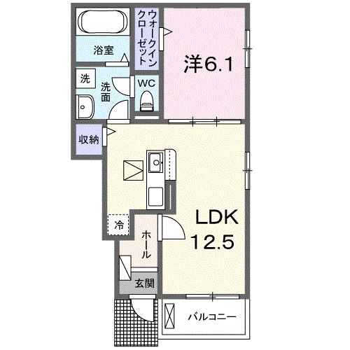 Geoハイム 104号室 間取り