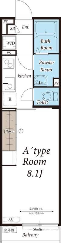 リブリ・ハナミズキ大船2nd 102号室 間取り