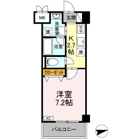 GLOIRE MANSION 405号室 間取り