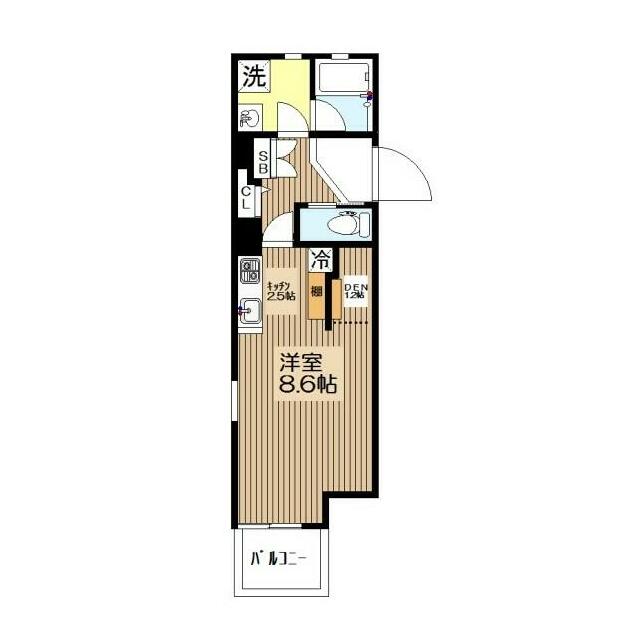 ドマーニ伊勢原 401号室 間取り