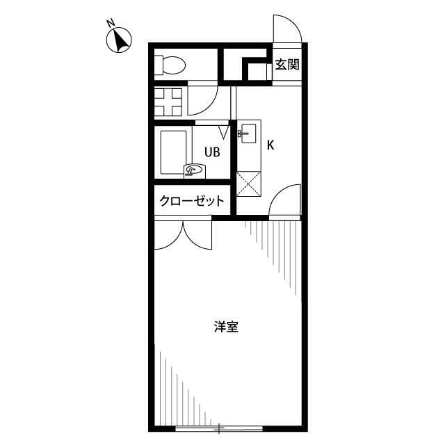 アンプルール　湘南ヒルズ 103号室 間取り