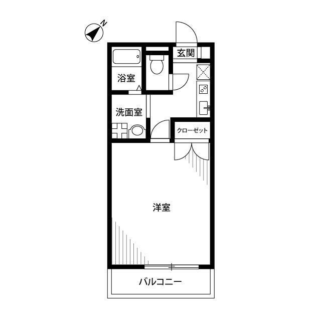 アンプルールブワ湘南 103号室 間取り