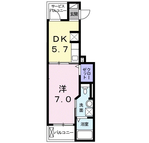 カシータ　テラス　湘南 302号室 間取り