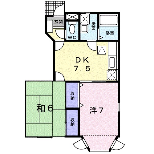 トマト館 101号室 間取り