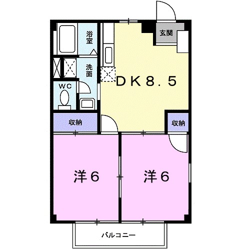 ニューシティハイツ 201号室 間取り