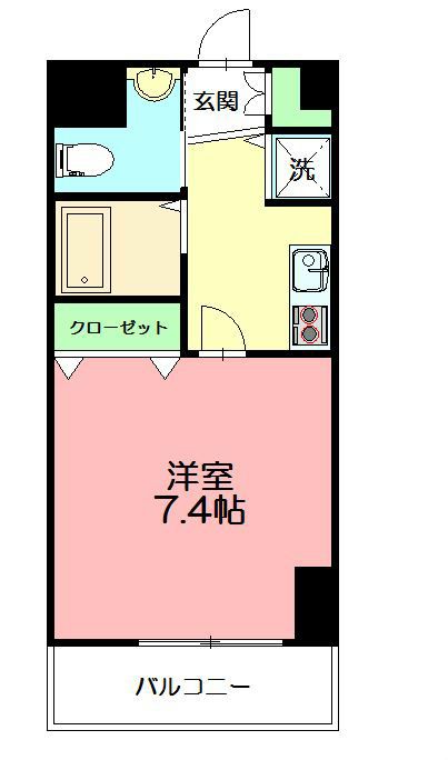 ストゥディオ 203号室 間取り