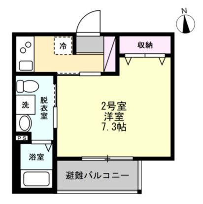 ベイルーム本厚木ブルーム 202号室 間取り