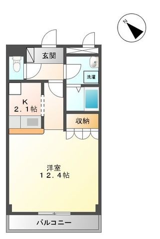 ヴィアーレ・ガーナ 303号室 間取り