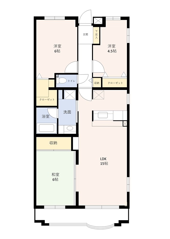 メゾンベール壱番館 310号室 間取り