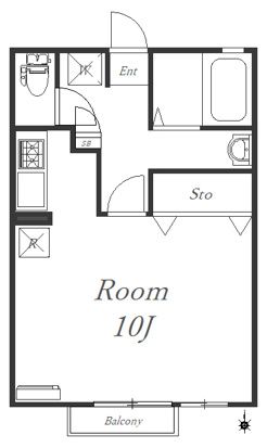 エチュード関口 103号室 間取り