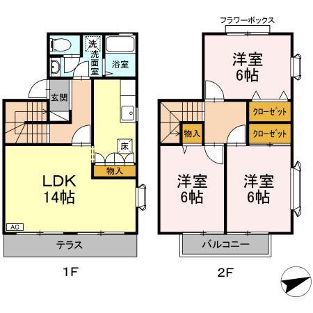 ビューパレス　Ｂ 103号室 間取り