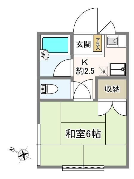 ＢｒｅｅｚｅＨｏｕｓｅ（ブリーズハウス） 101号室 間取り