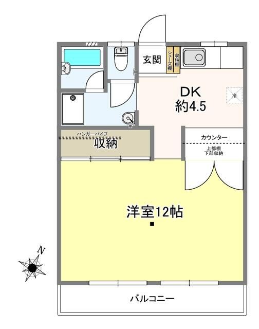 コーポイシイ 203号室 間取り