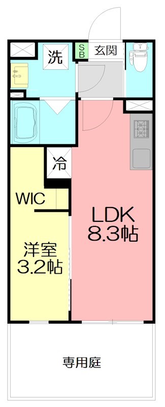 仮）伊勢原市桜台３丁目計画 102号室 間取り