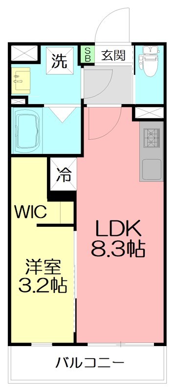 仮）伊勢原市桜台３丁目計画 402号室 間取り