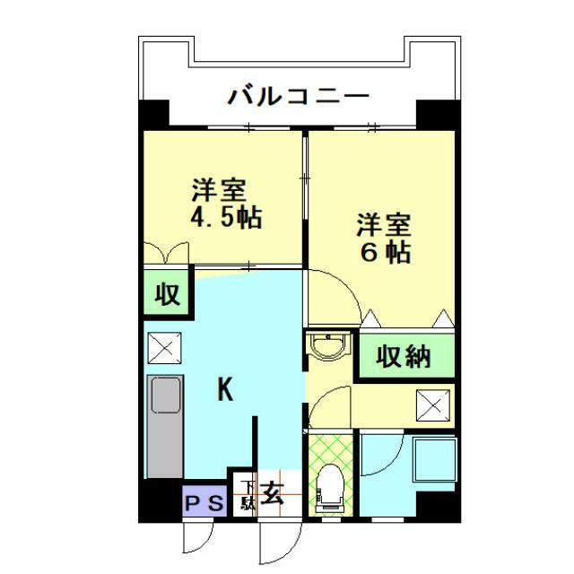 萩原ビル 408号室 間取り