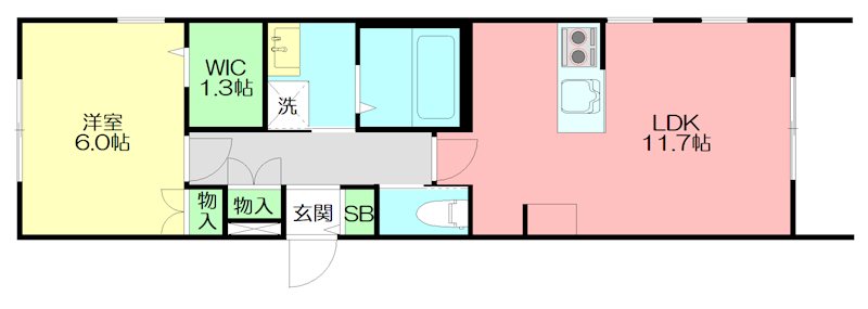 Ｍａｉｓｏｎ　Ｅａｕｉｌｅ  101号室 間取り