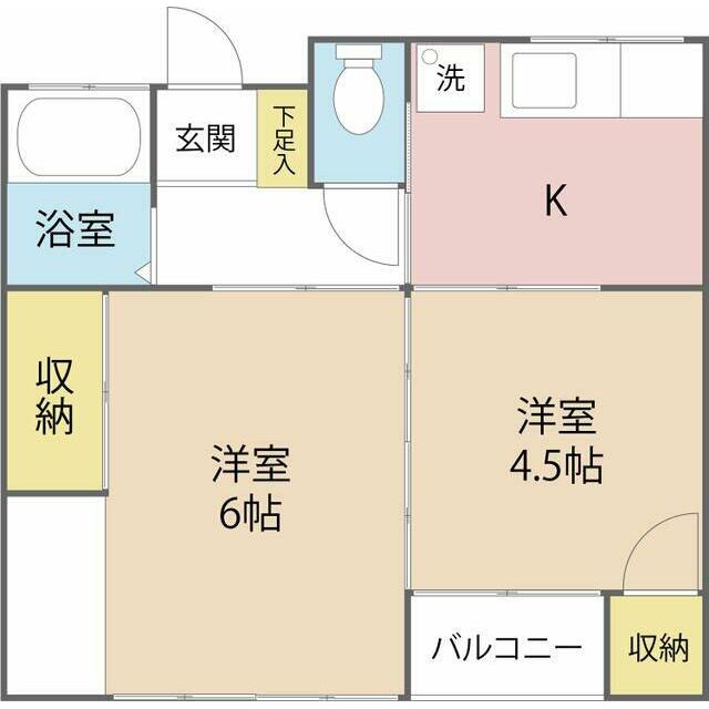 Costa三田南 202号室 間取り