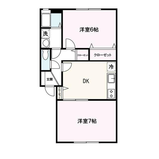 ブラウニーコート 103号室 間取り