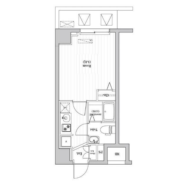 N-stage Hon-Atsugi Sakaecho 315号室 間取り