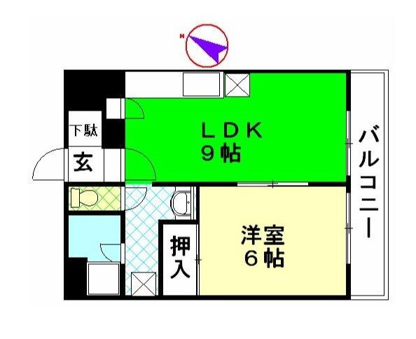 萩原ビル 402号室 間取り