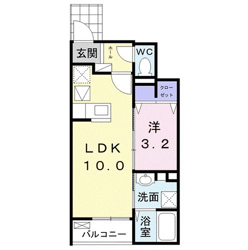 ヴィオラⅡ 102号室 間取り