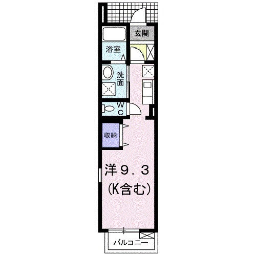 ライツ湘南 101号室 間取り