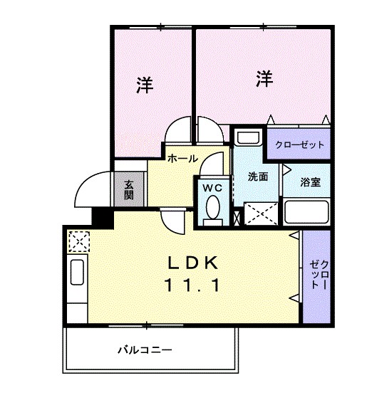 サンリーフ湘南 303号室 間取り