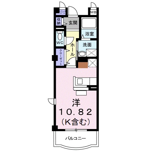 ヴェルグ広貴 105号室 間取り