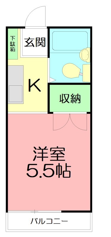 サンヴィレッジ 203号室 間取り