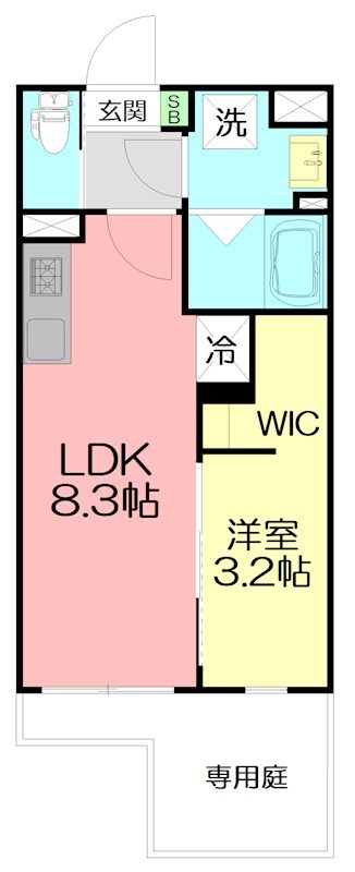 仮）伊勢原市桜台３丁目計画 101号室 間取り