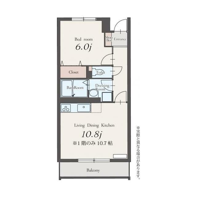 スカイスクエア 305号室 間取り