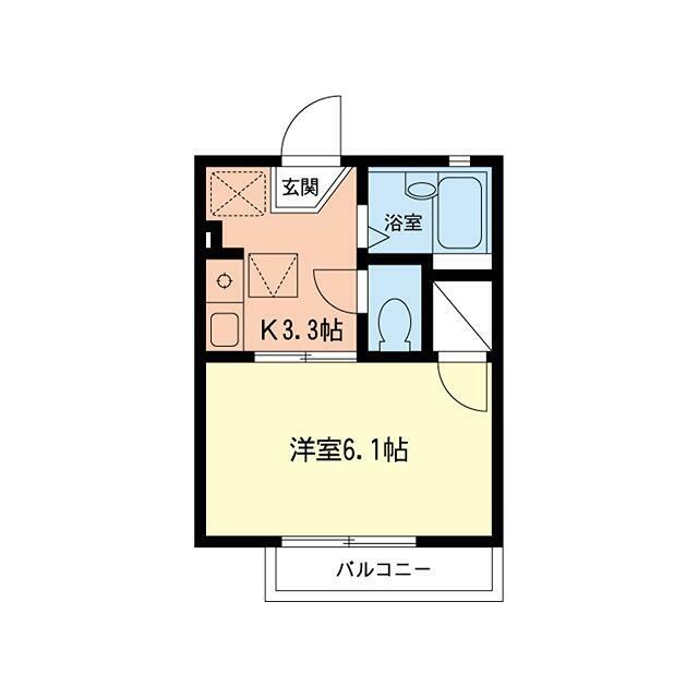 クレール梨木 203号室 間取り