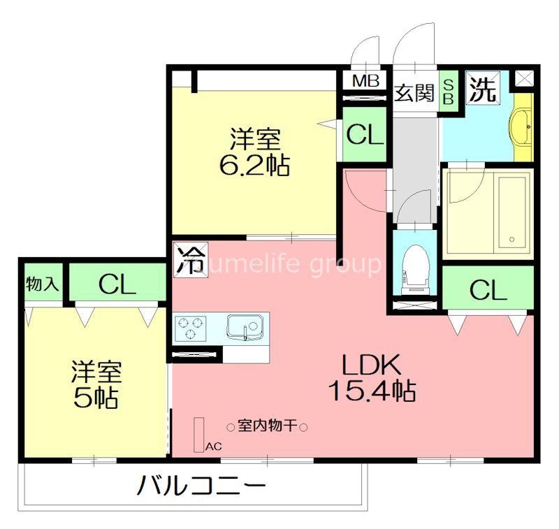ベーチェル湘南 302号室 間取り